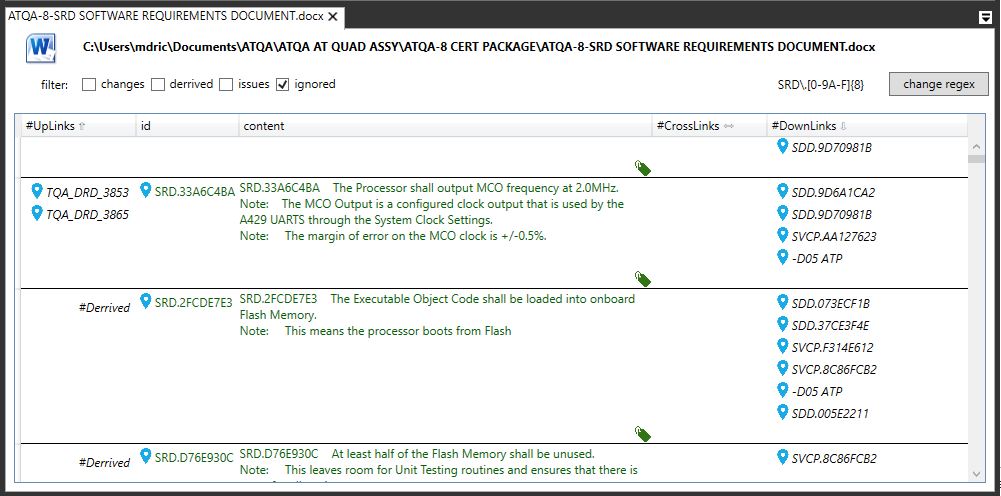 CARMA - trace requirements, DO-178C DO-154, ARP-4754